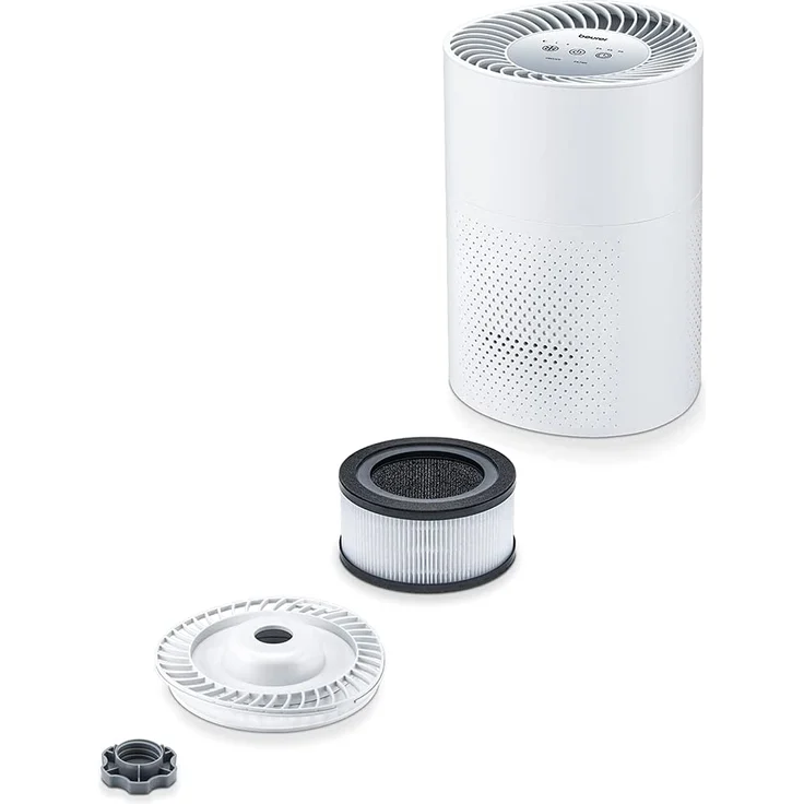 Beurer LR 220 Luftreiniger, für Räume bis 37 m², mit HEPA-Filter H13, Timer & Nachtmodus, weiß (66375) – Bild 8