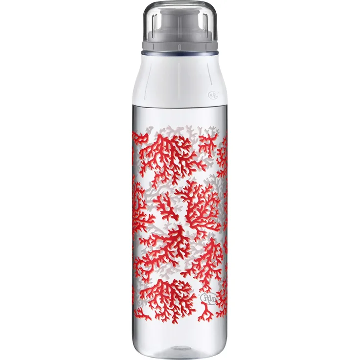 alfi Trinkflasche Tritan BPA Frei 700ml – Wasserflasche tritanBottle Coral - auslaufsicher, spülmaschinenfest, 5495.110.070