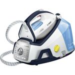 Bosch TDS8060DE VarioComfort Serie 8 Dampfbügelstation, Funktion iTemp & ECO Funktion, 2400 W, Weiß und Blau