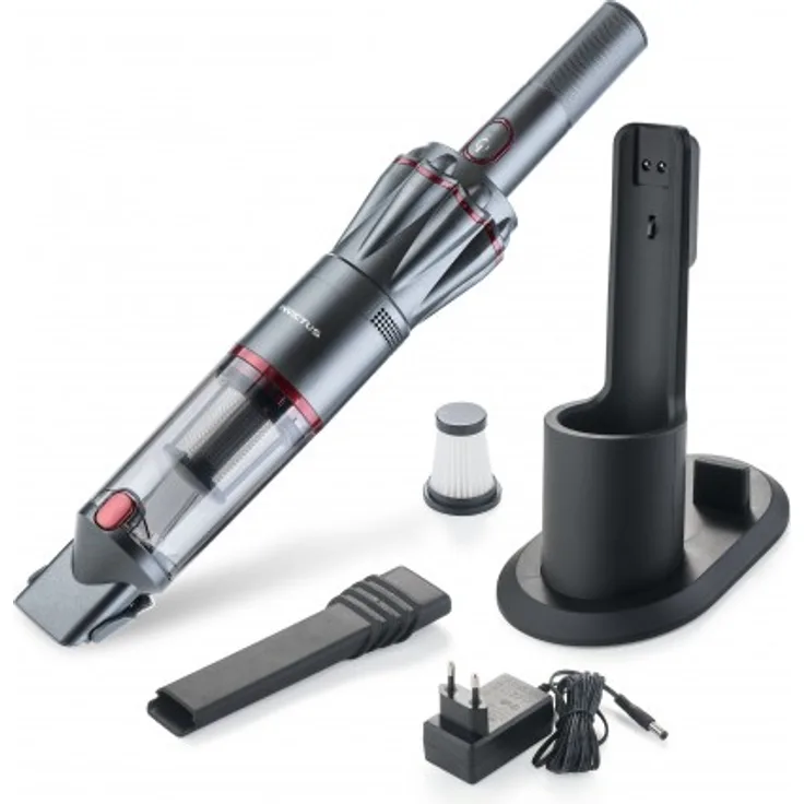 Genius Invictus One Kleinstaubsauger, 15 min Akkubetrieb, HEPA-Filter, anthrazit