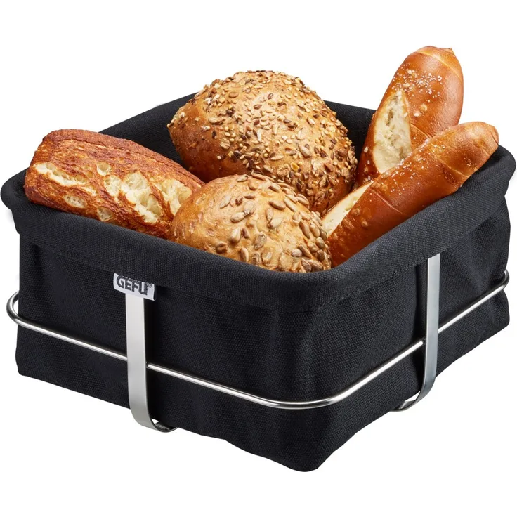 Gefu Brotkorb BRUNCH, eckig, schwarz
