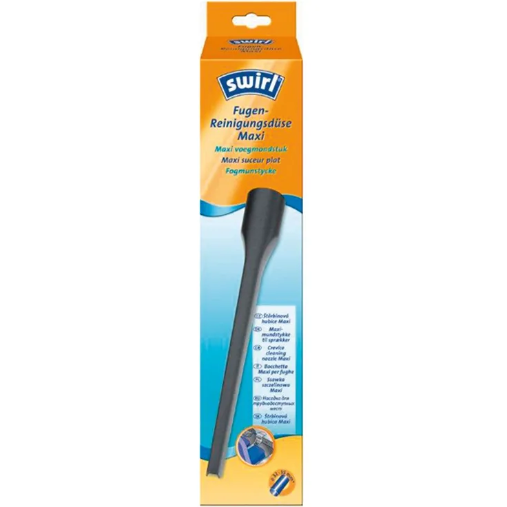 Swirl Fugenreinigungsdüse Maxi (Extra lange und schmale Staubsaugerdüse, 32mm-35mm, Passend z.B. für Miele, Siemens, Bosch, Philips, Kärcher, AEG, Samsung, Rowenta)