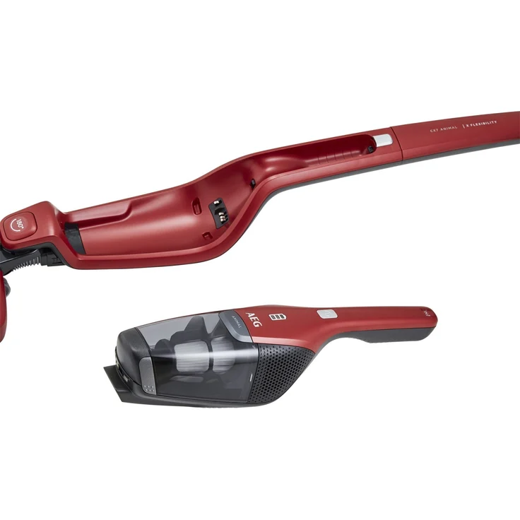 AEG Ergorapido CX7-2-45AN Handstaubsauger, 45 min Akkubetrieb, LED-Frontlicht, 180° Drehgelenk, Bürstenreinigungsfunktion, freistehend, rot – Bild 6