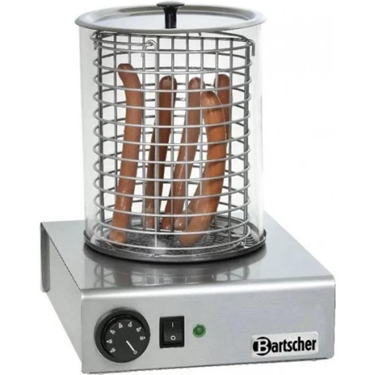 Bartscher a120401 Dampfgarer für Hot Dog 1000 W Edelstahl Maschine für Hot Dog