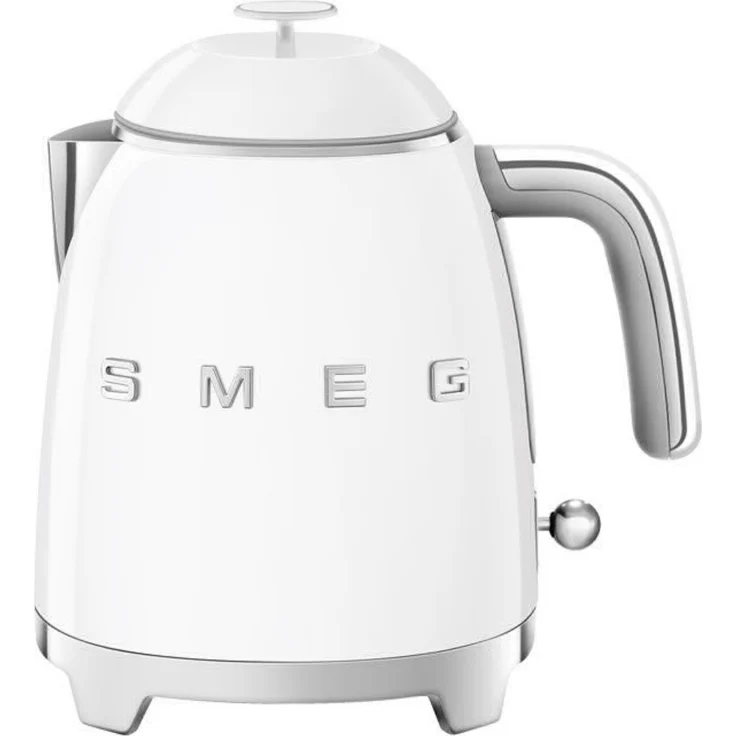 Smeg KLF05WHEU Wasserkocher Mini 50's Style, 1400W, 0,8 L, Kunststoff, Wasserstandsanzeige, weiß – Bild 1