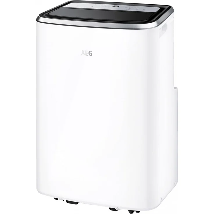 AEG Chillflex Pro AXP26U338CW mobiles Klimagerät (LED Display, Touch-Buttons, Fernbedienung, 30-40 m², Kühlfunktion, Ventilator, Entfeuchtungsfunktion, Automatik, weiß-silber-schwarz) – Bild 1