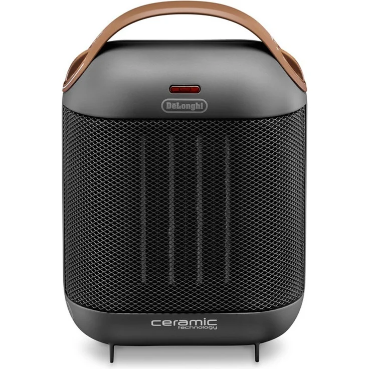 De'Longhi HFX30C18.IW Keramik-Heizgerät | Mobile Heizung für schnelle und punktuelle Wärmeversorgung | 2 Leistungsstufen | Anti-Frost-Funktion | 1.800 W Leistung | Grau, Heizlüfter – Bild 1