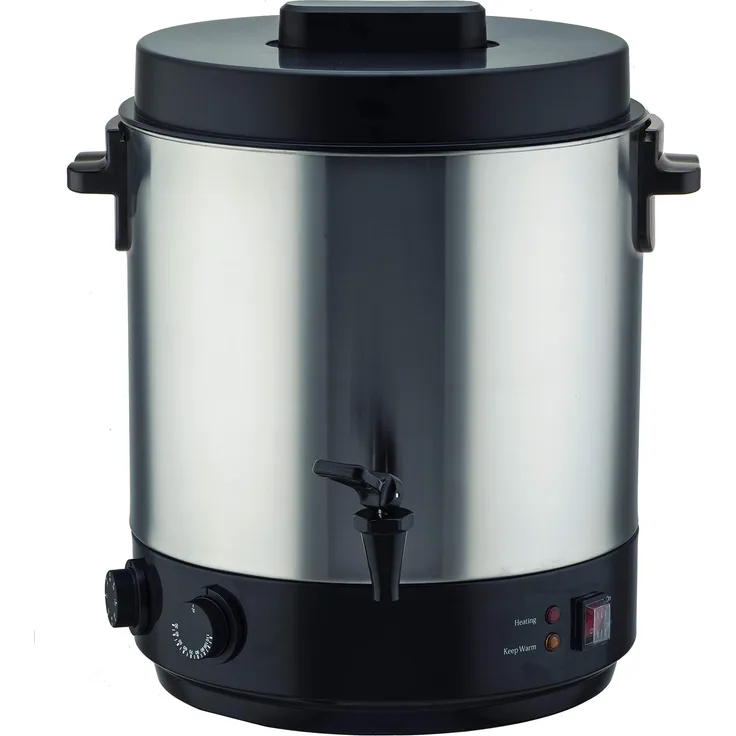Kitchen Move Elektrischer Sterilisator Edelstahl 31 Liter 2100 W SEQUOIA mit Wasserhahn einstellbare Temperatur und Timer