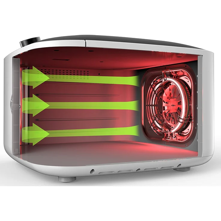 L'Equip CI IR D5 Infrarot Dörrgerät mit 5 Edelstahl-Einschüben, 500W, weiß – Bild 16