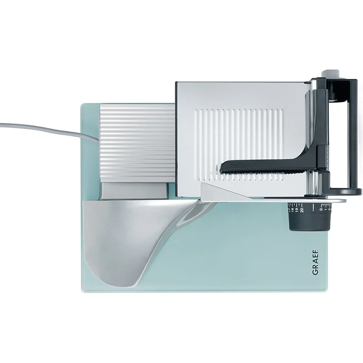 Graef C20EU Allesschneider, 170 W, Wellenschliffmesser Ø 17 cm, Edelstahl, Silber – Bild 3