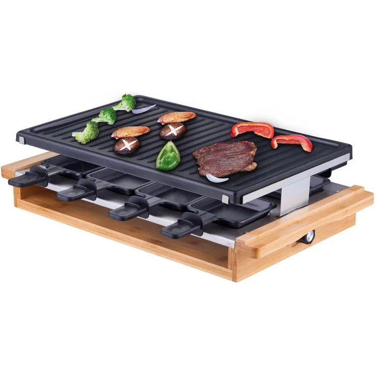 Syntrox Raclette-Grill Rüti mit 8 Pfännchen