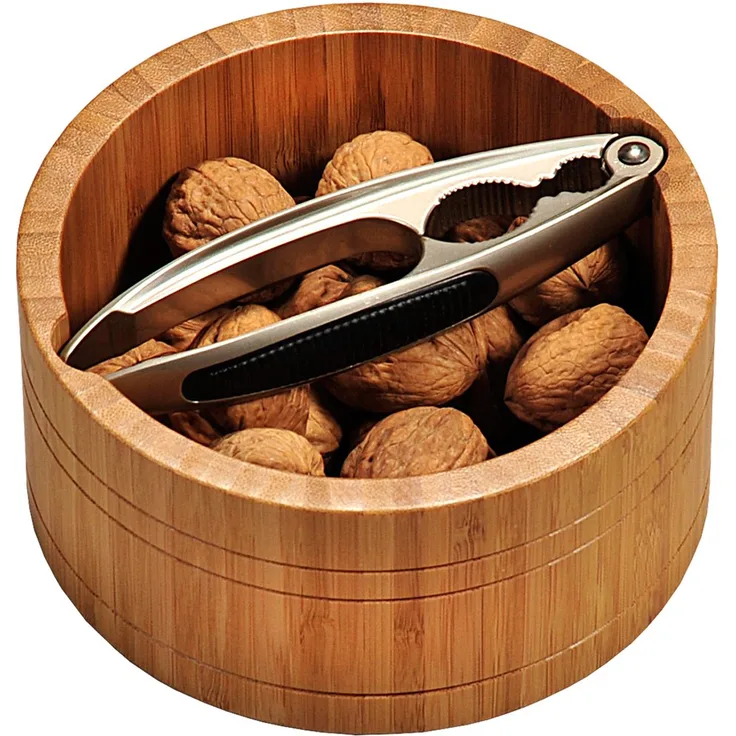 Kesper Nussschale, Bambus, Braun, 17 x 17 x 8 cm