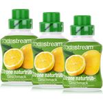 SodaStream Getränke-Sirup Softdrink Zitrone naturtrüb Geschmack 375ml, 3er Pack