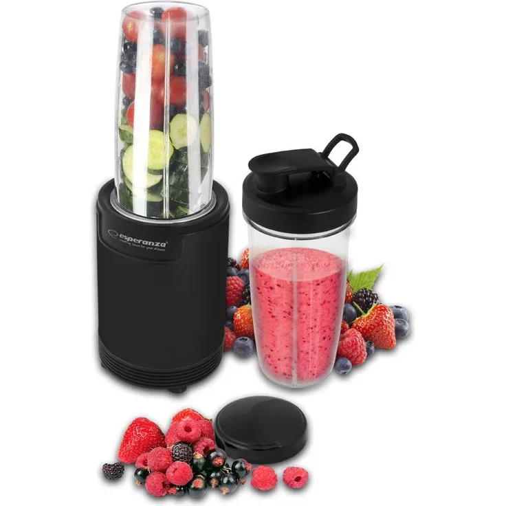 Esperanza Blender Smoothie NUTRI SHOT EKM029 (700W, schwarze Farbe)