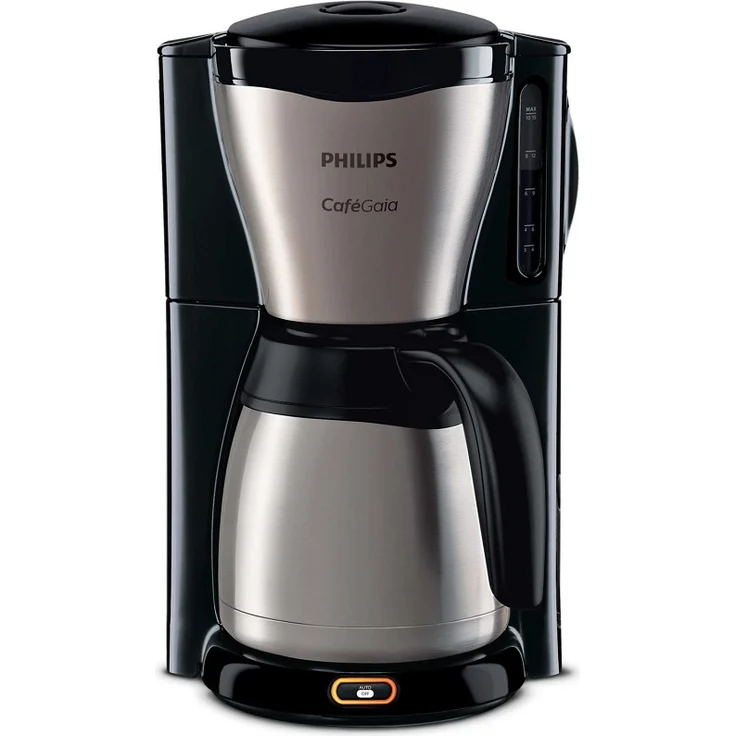 Philips HD7548 Gaia Therm Filterkaffeemaschine mit Thermokanne, für 15 Tassen, schwarz-grau – Bild 1