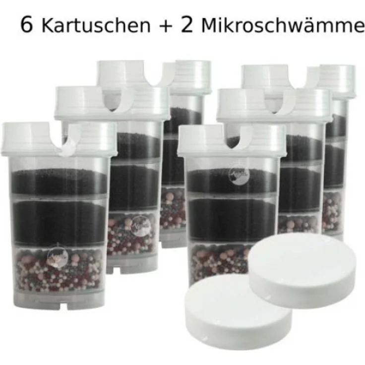 Jahrespaket Filtersatz für AcalaQuell One-Swing-Sunny-Wasetto mit Mikroschwämmen Wasserfilterkartusche – Bild 1