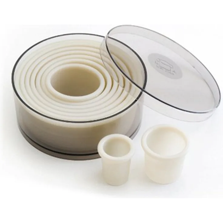 LACOR 68091 Set mit 9 Teigausstecher, rund, glatt