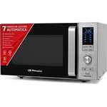 Orbegozo MIG 2528 CO Mikrowelle mit Grill und Heißluft, Standgerät, 900 Watt, 25 Liter Garraum, silber, Edelstahl