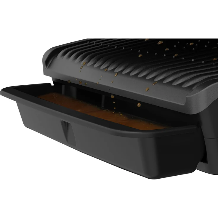 Tefal GC7508 Elite OptiGrill Kontaktgrill, 2000W, antihaftbeschichtete Grillplatten, Grillboost-Funktion, 12 automatische Programme, digitales Display, 30 x 20 cm Grillfläche, schwarz – Bild 4