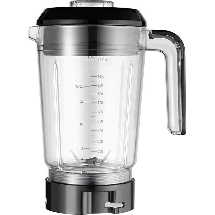 WMF Kult Pro Multifunktionsmixer, 30.000 U-min, 1.200 Watt, 6 Geschwindigkeiten, 3 Autoprogramme, 2 Mixbehälter, 2 To-Go-Mixflaschen, Kreuzklingen für Smoothies, Flachklingen zum Zerkleinern – Bild 4