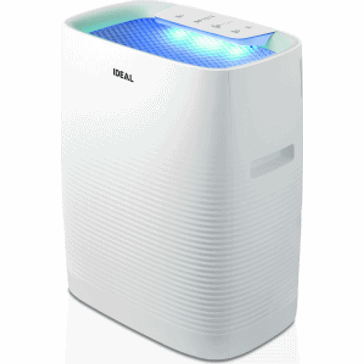 IDEAL Luftreiniger AP35 bis zu 45m² mit HEPA Filter und Geruchsfilter, CADR 330m³-h gegen Feinstaub, Pollen, Allergene, Bakterien, Schimmelsporen, Zigarettenrauch, Gerüche - ideal für zuhause