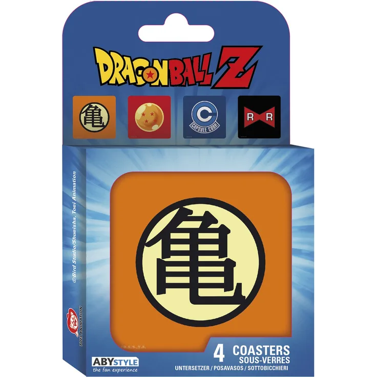 Abystyle Marvel Dragon Ball Set 4 Untersetzer Symbols für Erwachsene ABYCOS003