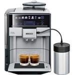 Siemens TE657F03DE EQ.6 plus Extraklasse Kaffeevollautomat inklusive Milchsystem, Edelstahl