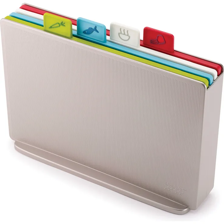 Joseph Joseph Index - 4-teiliges Schneidebrett-Set, regulär - silber