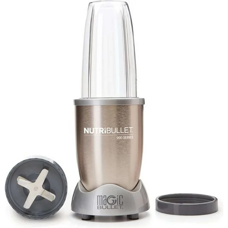 Nutribullet Smoothie-Maker 900 Pro, 900 W, 5-teilig, Edelstahl, Kunststoff, champagne – Bild 1