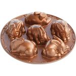 NordicWare Backform, Kuchenform-Osterhase, Aluminium, Braun, 7,6 x 30,5 x 30,5 cm