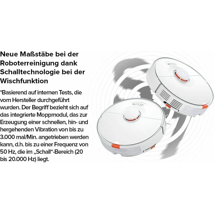 Roborock S7 Saugroboter mit Wischfunktion, 180 min Akkubetrieb, 2.500 Pa Saugleistung, vibrierende Wischplatte, App- und Sprachsteuerung, weiß – Bild 4