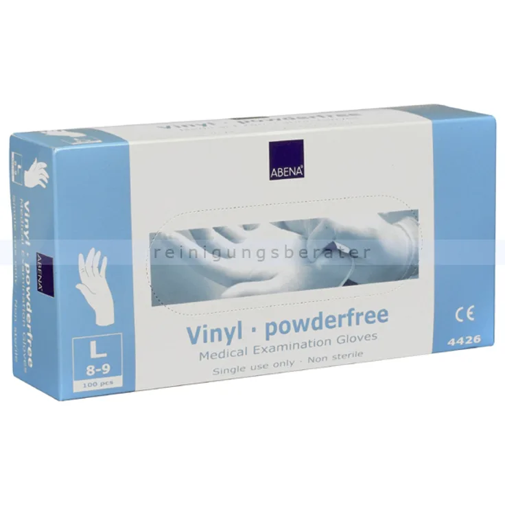 Abena Vinylhandschuhe weiß L