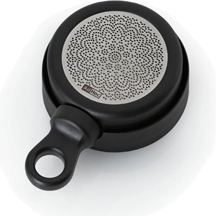 AdHoc MagTea Magnetischer Teefilter, Tee Filter für losen Tee, Rund, Kunststoff-Edelstahl, Schwarz, H: 9 cm, TE31