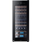 Haier WS53GDA Weinkühlschrank, freistehend, schwarz, LED, 53 Flaschen, Breite 50 cm