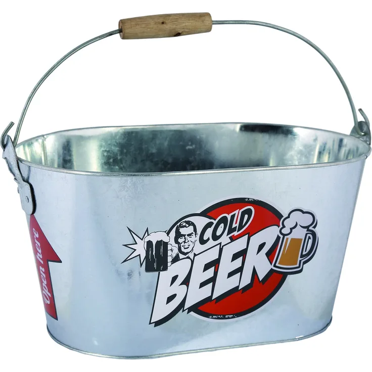 Ovaler Metall-Eimer, Cold Beer