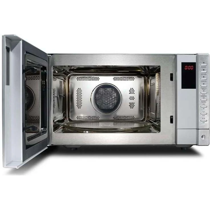 Caso HCMG25 Design Mikrowelle mit Grill und Heißluft, Standgerät, ca. 25 Liter Garraum, Front Edelstahl gebürstet – Bild 2