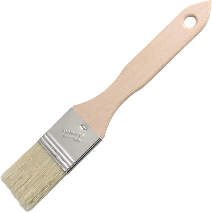 Fackelmann 31102 Backpinsel Fair 21x3,5cm aus Buche, Holz, Beige, 21 x 3,5 x 0,6 cm