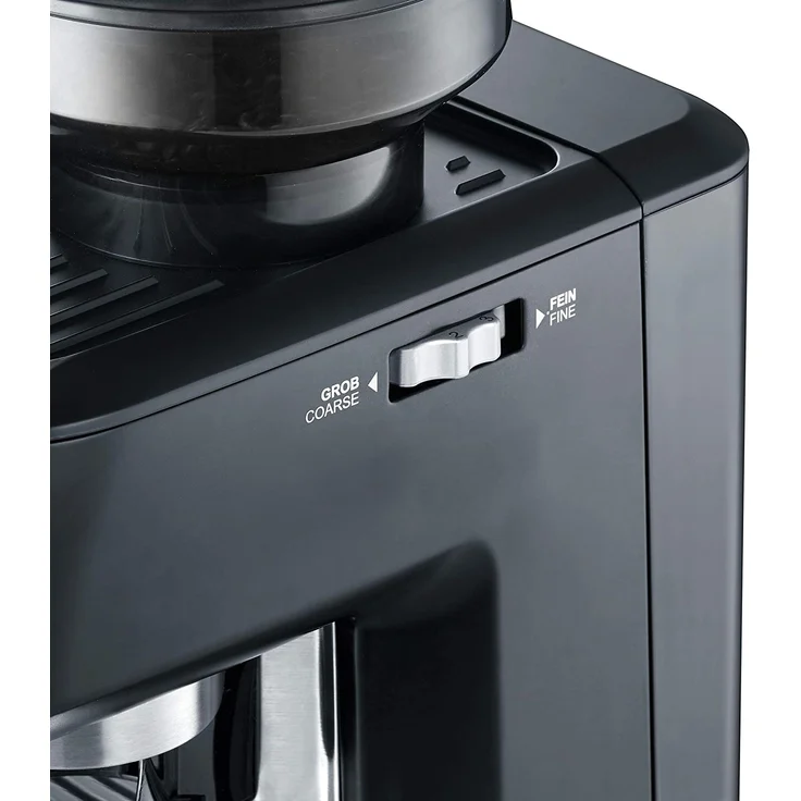 Graef ESM802EU Milegra Siebträger-Espressomaschine, 1600 Watt, integriertes Mahlwerk, schwarz – Bild 4