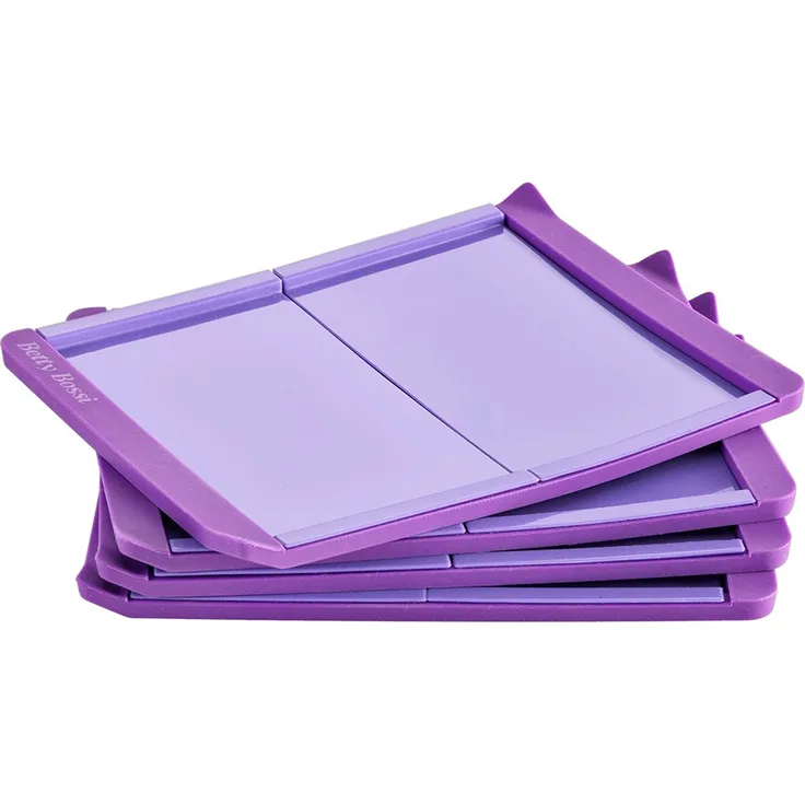 Betty Bossi 25004 Backformen für Mini-Bisquitrollen, 4-er Set, 17,5 x 14 x 0,8 cm, violett
