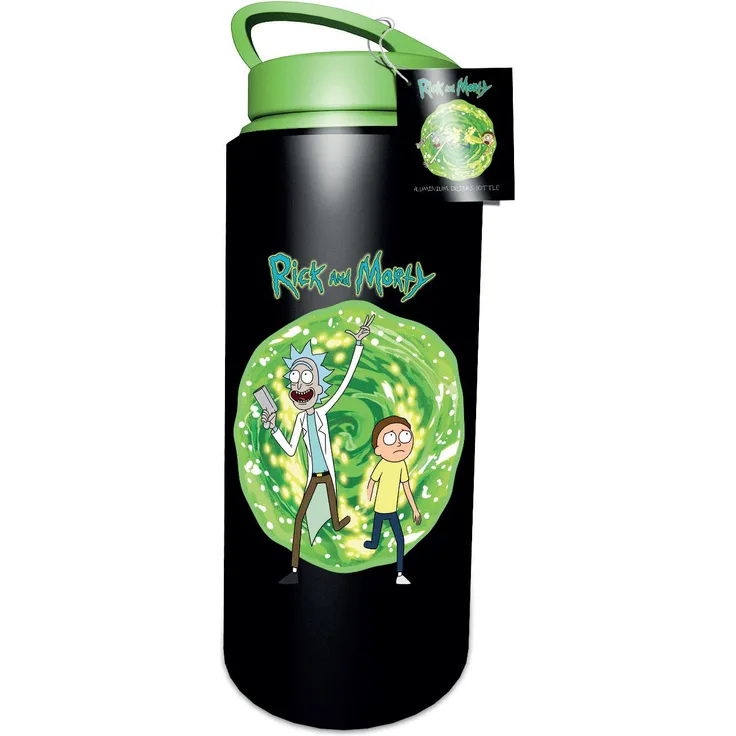 GB eye DBA0011 LTD, Rick and Morty, Portal, Aluminium Trinkflasche, Mehrfarbig, 7.2 x 7.2 x 21.7 cm