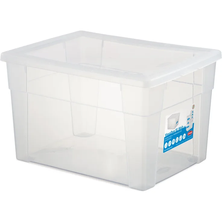 Stefanplast Visual Box Mehrzweck Case, Transparent, X-Large-39 x 29 x 24 cm
