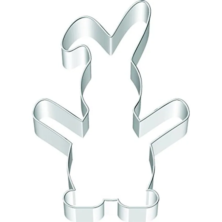 Birkmann Ausstechform Knuddel-Keks Hase Edelstahl 10,2 cm Pg Blau
