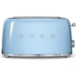 Smeg TSF02PBEU 4-Scheiben-Toaster, 1500W, 6 Bräunungsstufen, pastellblau