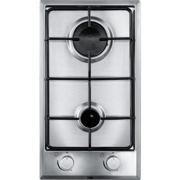 Beko HDCG 32220 FX, Kochfeld, Einbaugerät, Autark ja, Betriebsart Gas, Anzahl Kochstellen 2, Breite 28,8 cm