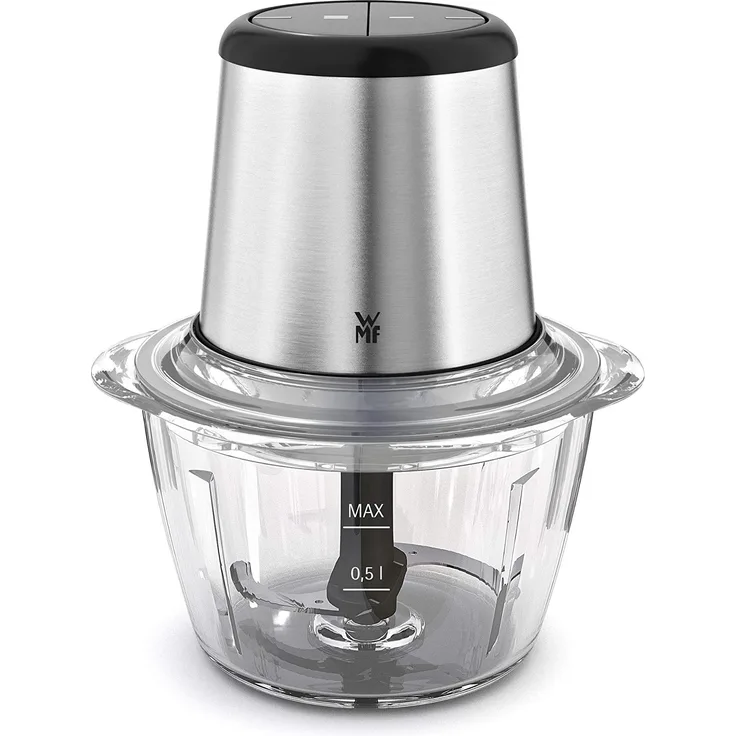 WMF Kult X Edition Zerkleinerer (320 W, mit Glasbehälter, 2 Geschwindigkeitsstufen) cromargan matt-silber