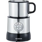 Severin SM 3583 Induktions-Milchaufschäumer, 500 Watt, 0,7L, Abschaltautomatik, Edelstahl-gebürstet/schwarz