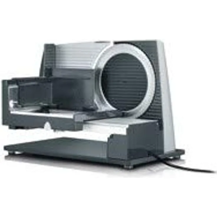 Graef E 32020 Twin Allesschneider, 170 W, Edelstahl-Wellenschliffmesser mit Safety-Verschluss, Metall, grau
