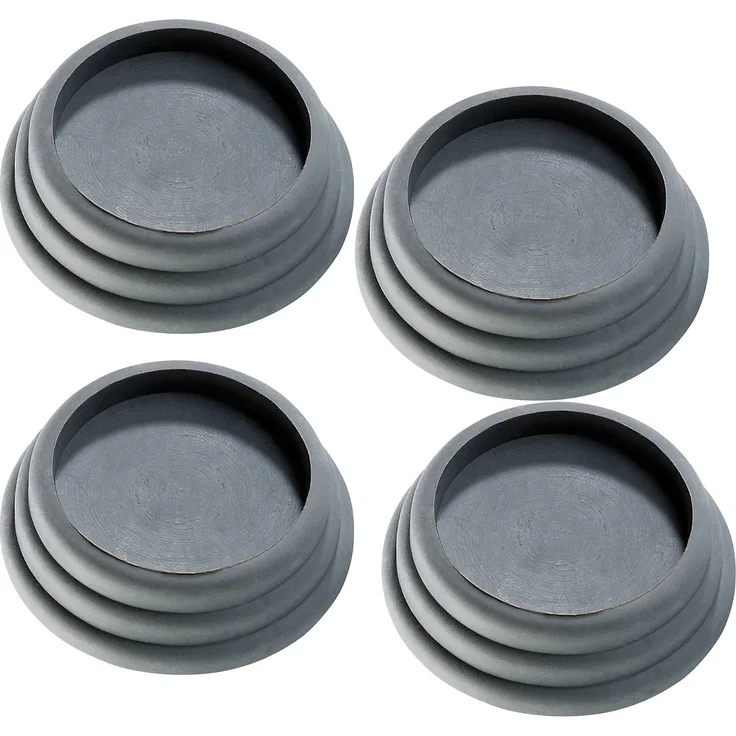 infactory Vibrationsdämpfer: 4er-Set universell einsetzbare Vibrations-Dämpfer, schwarz (Schwingungsdämpfer)