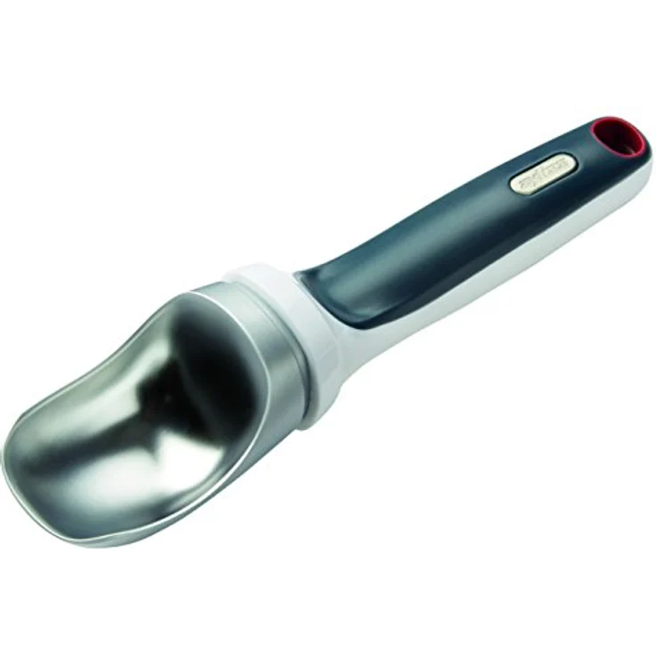 Zyliss Eisportionierer - Eiscremelöffel gleitet auch durch hartgefrorenes Eis, mit Zinklegierung und ergonomischem Griffdesign für müheloses Portionieren
