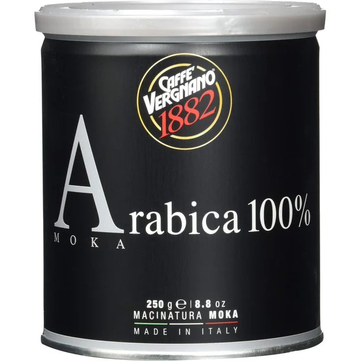 Caffè Vergnano 1882 Kaffee Dose 100% Arabica gemahlen Mokka - 250 g-Packung